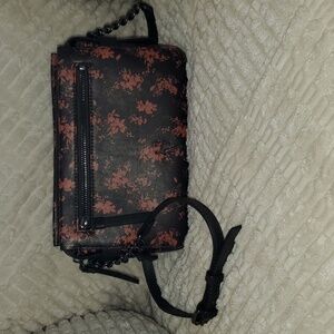 "Simply Vera Vera Wang" Crossbody Bag, Color: Brown/Black Floral